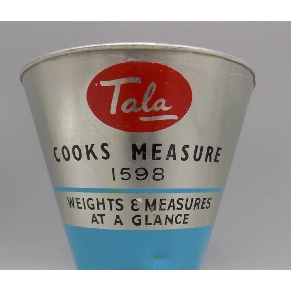 Vintage Tala Cooks Measure Weights & Measures At a Glance #1598 Aluminum England